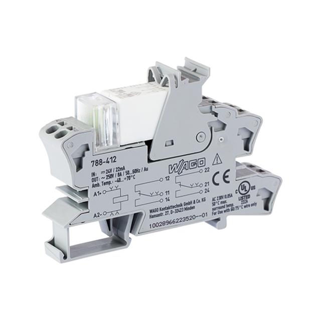 Moduł przekaźnikowy 24V DC szary 788-412 WAGO
