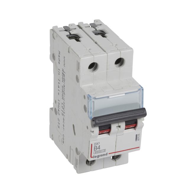 Wyłącznik Nadprądowy S 302 2P B4A 6kA DX3 407505 LEGRAND