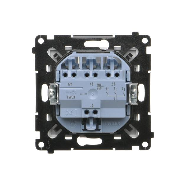 Simon 55 Łącznik potrójny szybkozłączka Aluminium mat TW31.01/143 KONTAKT