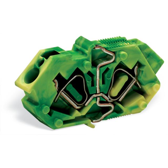 złączka przepustowa wewnętrzna 4 mm2 żółto-zielona