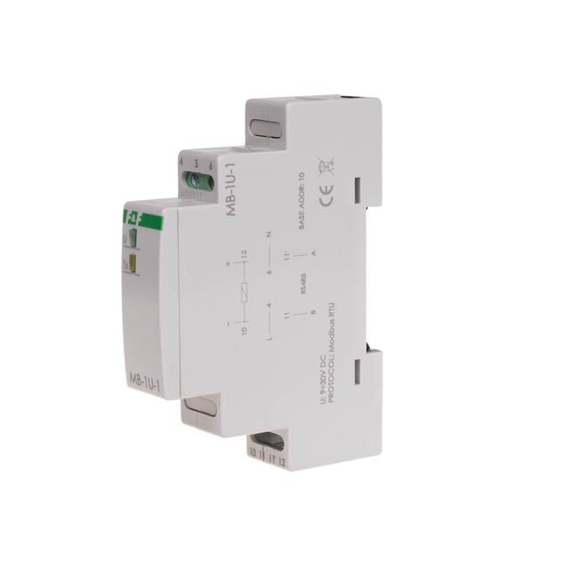 Przetwornik pomiaru natężenia prądu jednofazowy z wyjściem MODBUS RTU MAX-MB-1I-1-15A F&F