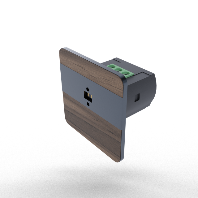 Laserowy czujnik odległości DRL-12, czujnik ruchu, orzech-antracyt