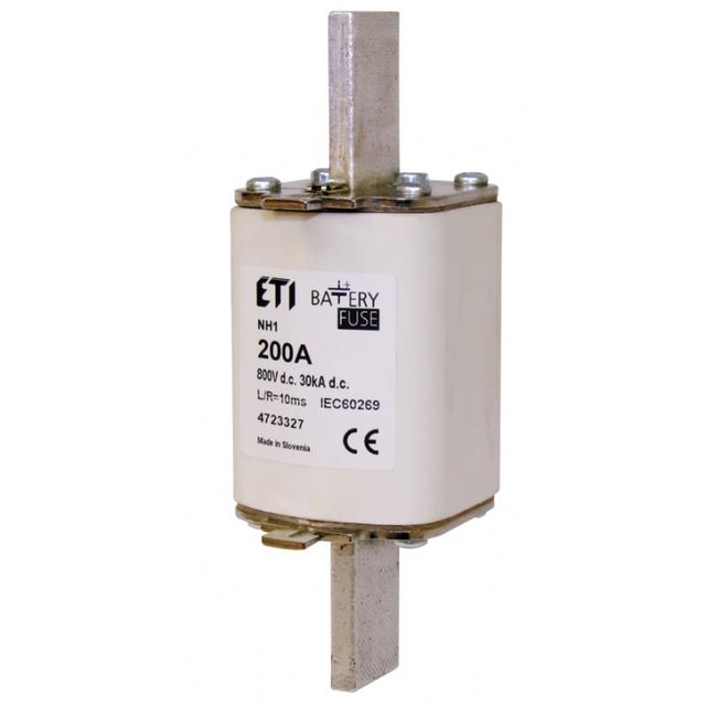 Wkładka topikowa NH do ochrony akumulatorów, magazynów energii DC NH1 gBat 200A 800V DC 004723327 ETI
