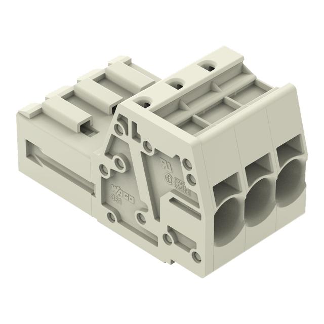 MCS-MAXI gniazdo 3-bieg. jasnoszare raster 7,62 mm /24szt./ WAGO