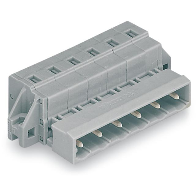 MCS-MIDI Classic wtyk 6-bieg. szary raster 7,5 mm /25szt./ WAGO