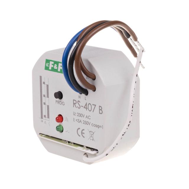 odbiornik bistabilny; 230V 5A; ; montaż w puszce O60 RS-407 B