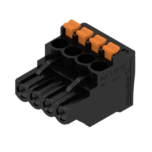BLF 5.00HC/04/90 SN BK BX Wtyk PCB (złącze wiązki), 5.00 mm, Liczba biegunów: 4, PUSH IN, Złącze sprężynowe /90szt./ 1979290000 WEIDMÜLLER