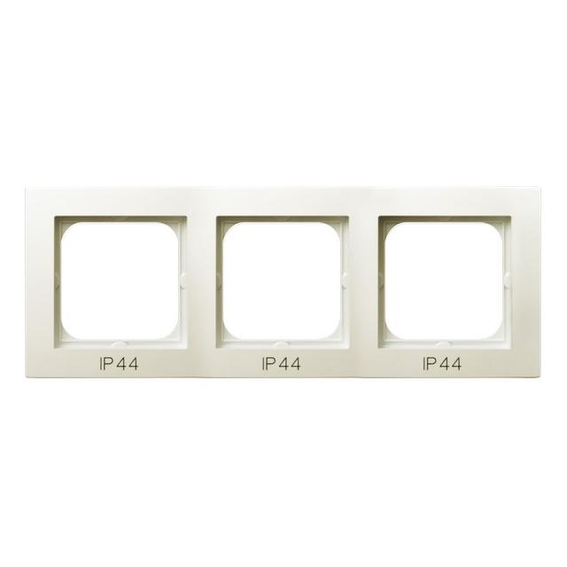 AS Ramka potrójna do łączników IP-44 - kolor ecru