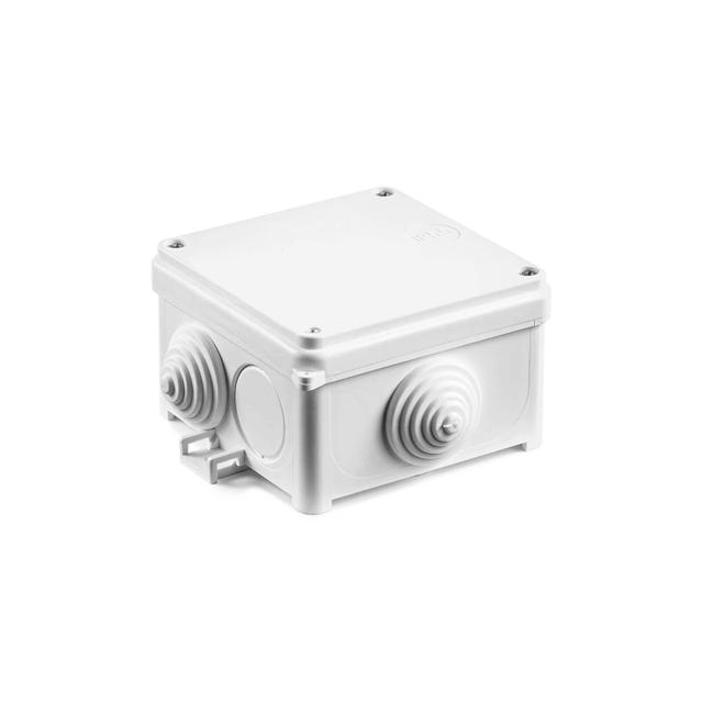 N80x80 Puszka naścienna dławnicowana 83 x 83 x 53mm biały  SIMET