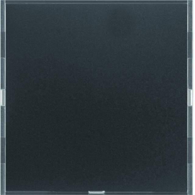 BERKER KNX e/s B.x Przycisk pojedynczy z polem opisowym z diodami LED RGB i czujnikiem temperatury antracyt. i aluminium  80161785 HAGER