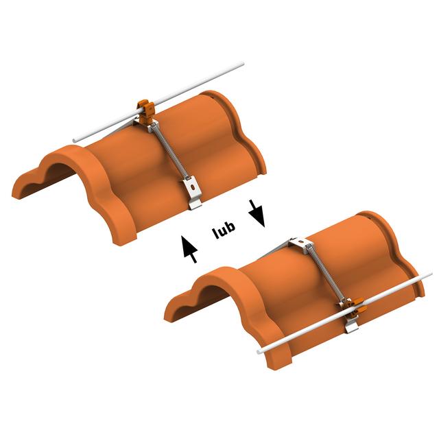 AN-153BN/OH/ Uchwyt gąsiorowy sprężynowy /OH/ brązowy