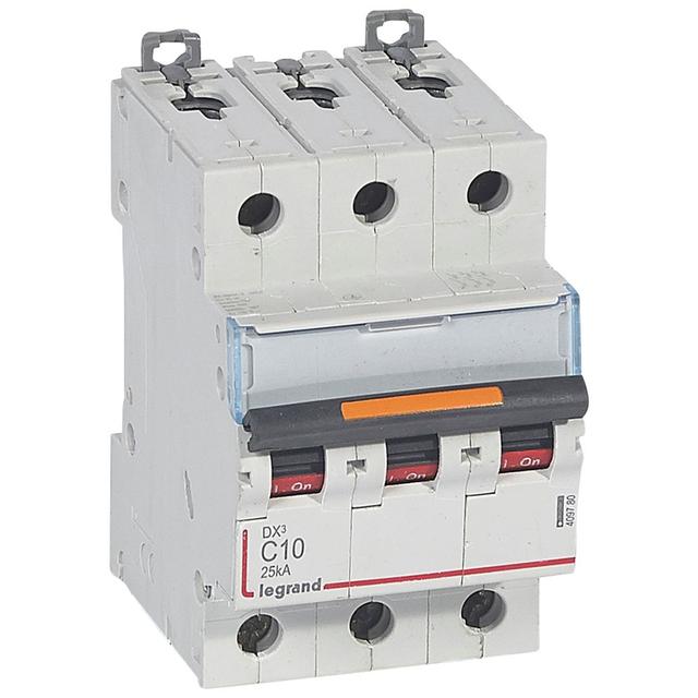 Wyłącznik Nadprądowy S323 C10 3P 10A 25Ka DX3 409780 LEGRAND