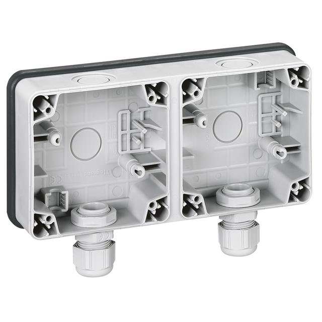 Plexo IP66 Puszka Natynkowa Podwójna Pozioma 090493 LEGRAND