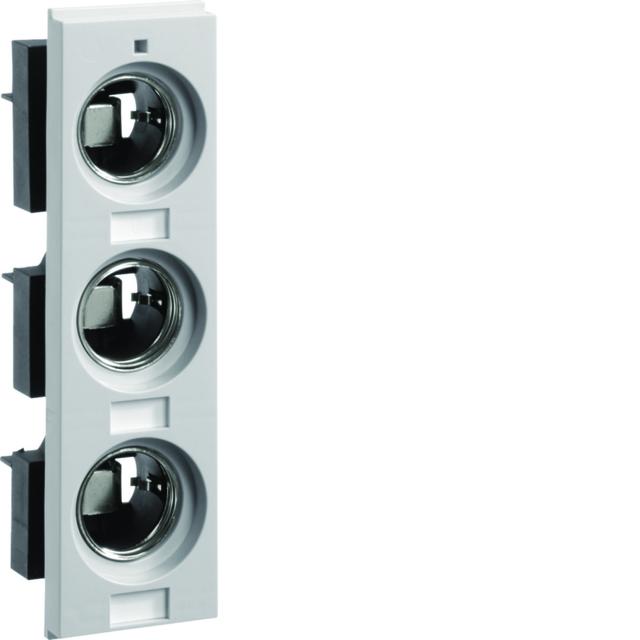 Podstawa bezpiecznikowa DIII 3x63A z pokrywą izolacyjną W=54mm L63L HAGER