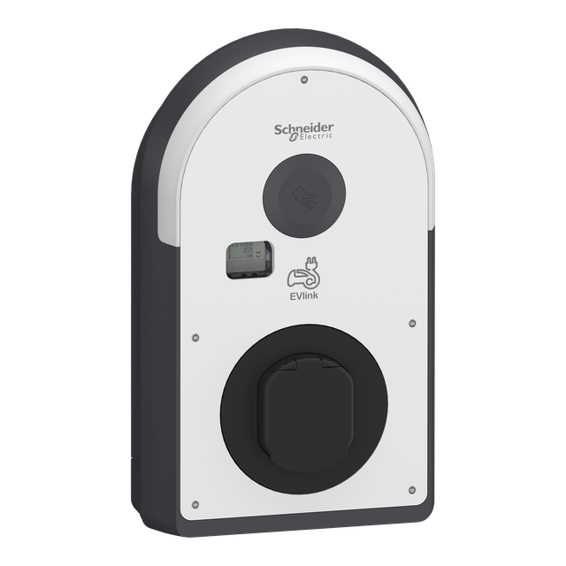 Stacja ładowania, EVlink Pro AC/ AC Metal 1f 7,4 kW z gniazdem T2S, wbudowane zabezpieczenia RDC-DD