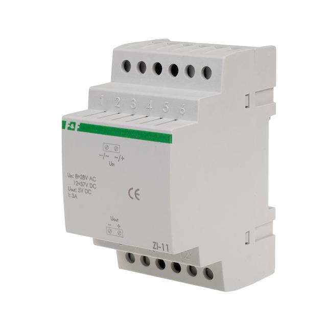 Stabilizator impulsowy 5V DC 8-28V AC / 12-37V DC 3A ZI-11 F&F