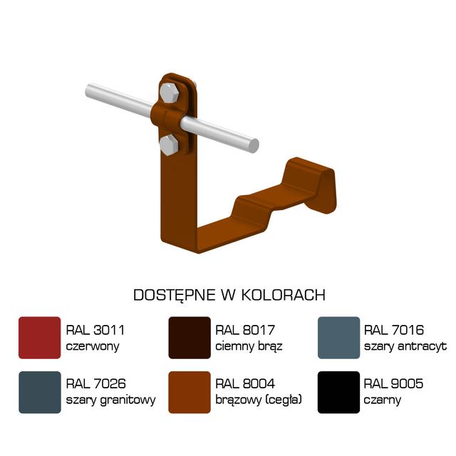 Uchwyt dach.prof. WZÓR 29  Z-śruba, H=10 cm /LA/