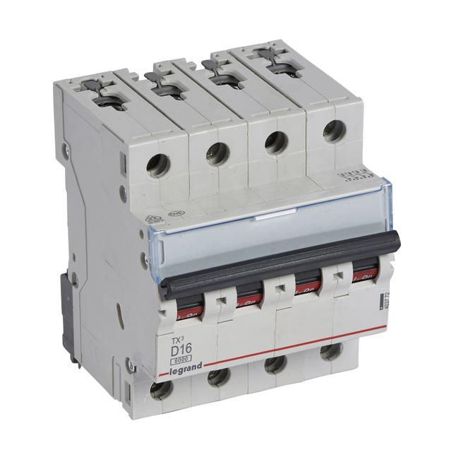Wyłącznik Nadprądowy 4P D16A 6kA AC S304 TX3 403772 LEGRAND