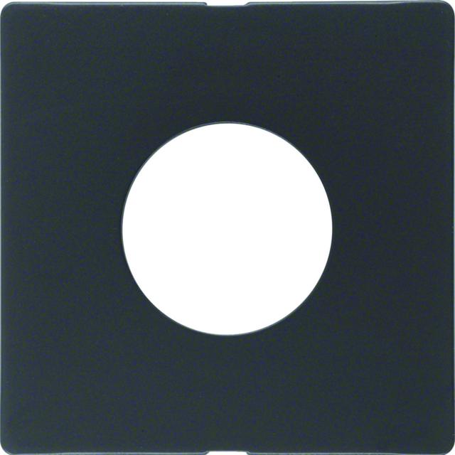 BERKER Q.x Płytka czołowa do łącznika i sygnalizatora świetlnego E10 antracyt aksamit lakierowana 11