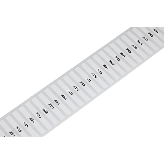 etykiety samoprzylepne z poliestru 5 x 35 mm białe 3000 szt./rolka WAGO