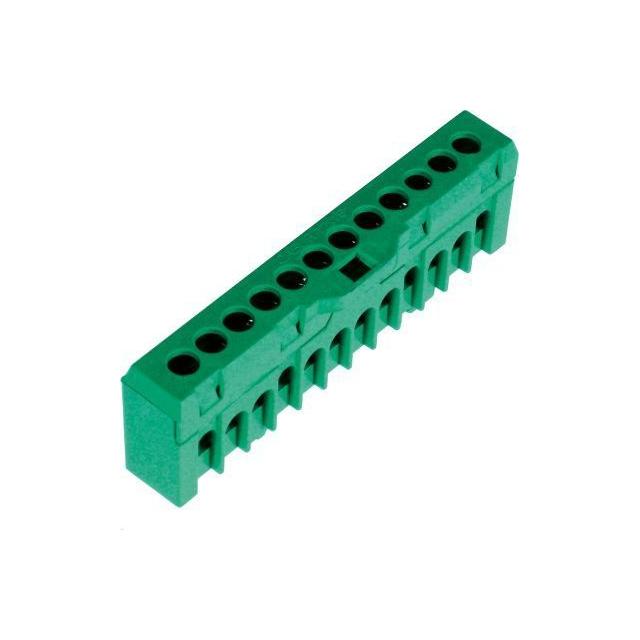 Listwa zaciskowa (1,5-10/16)mm2, 12 otworów, zielona ESC-QBLOK1202 003903207 ETI