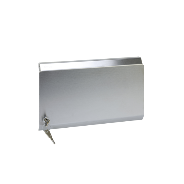 Simon Connect Pokrywa z zamkiem do obudów podtynkowych i natynkowych S500 METAL 4-modułowych