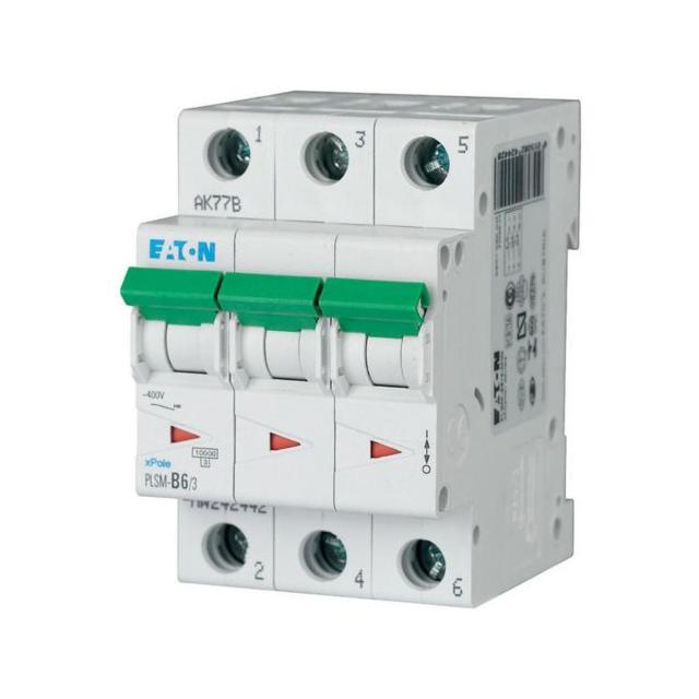 PLSM-C6/3-MW Wyłącznik nadprądowy 10kA C6A 3P 242468 EATON