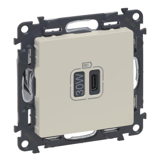 VALENA LIFE - ŁADOWARKA USB TYP C - 30 W - KREMOWY