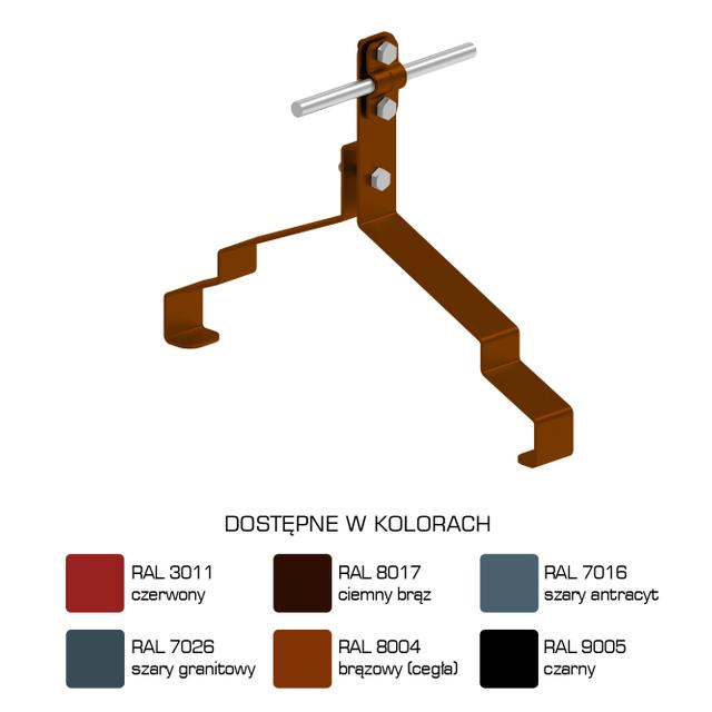 Uchwyt gąsiorowy "WZÓR 25" Z-śruba H=10 cm /LA/