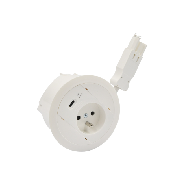 Simon 480 TS48-310E10E00-33 Gniazdo meblowe 1 gn. typ E + ładowarka USB type C złącze w układzie Wie 48310E10E000000-33 KONTAKT