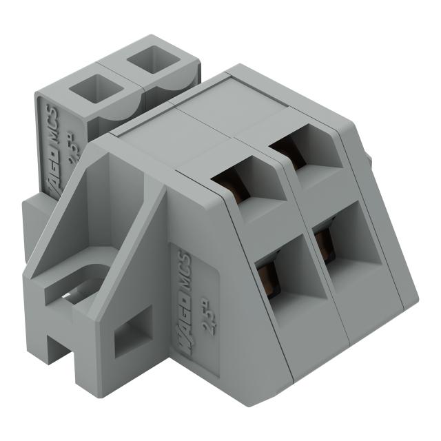 MCS-MIDI Classic gniazdo kątowe 2-bieg. szare raster 5 mm /100szt./ WAGO