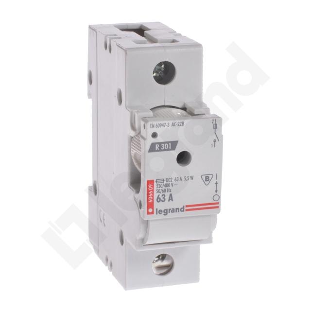 Rozłącznik Bezpiecznikowy R 301 63A 1P 606609 LEGRAND