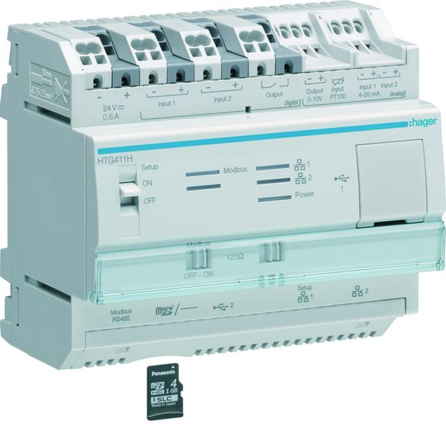 agardio.manager Serwer monitoringu energii HTG411H HAGER