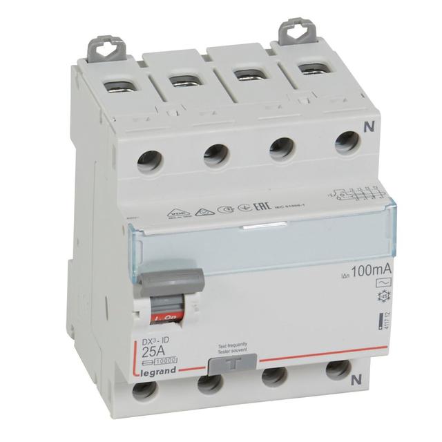 Wyłącznik Różnicowoprądowy P 304 4P 25A 100Ma Typ AC DX3 411712 LEGRAND