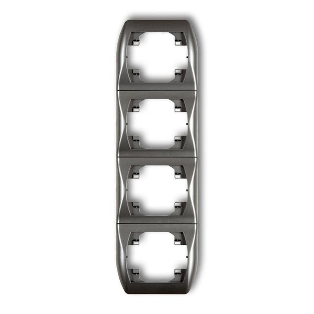 TREND Ramka pionowa poczwórna grafitowa