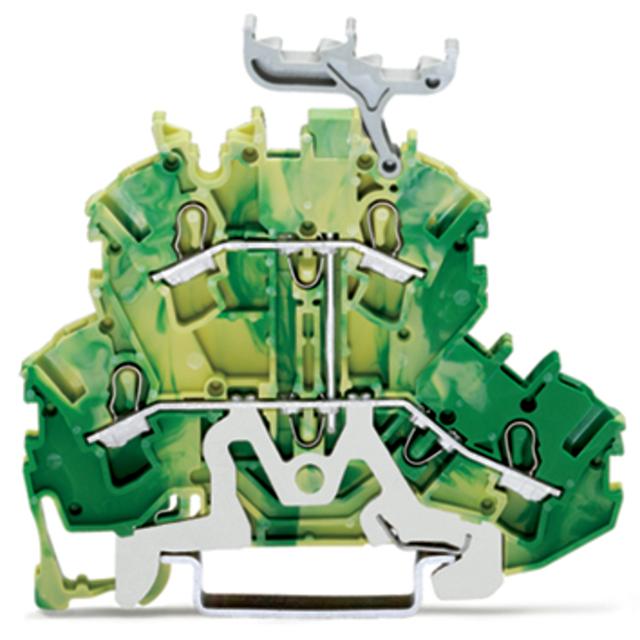 TOPJOBS złączka 2-piętrowa 2,5 mm2 PE żółto-zielona