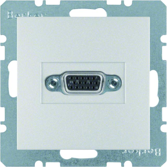 BERKER B.Kwadrat/B.7 Gniazdo VGA zaciski śrubowe aluminium 3315411404 HAGER