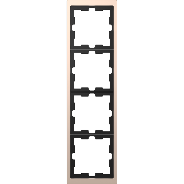 Merten D-Life, ramka czterokrotna, szampan metalik