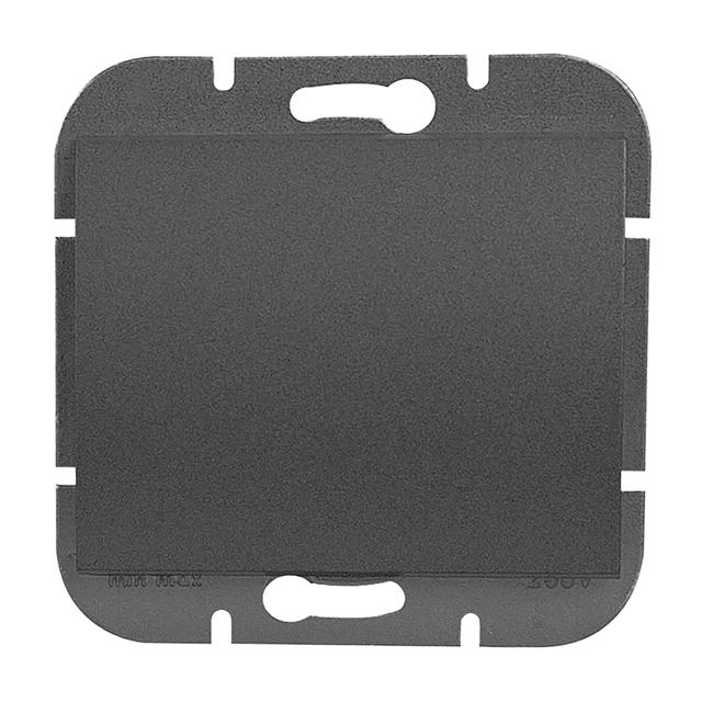 Łącznik jednobiegunowy podtynkowy z podświeleniem Onyx, 10A, 250V, WP-1O/S, czarny