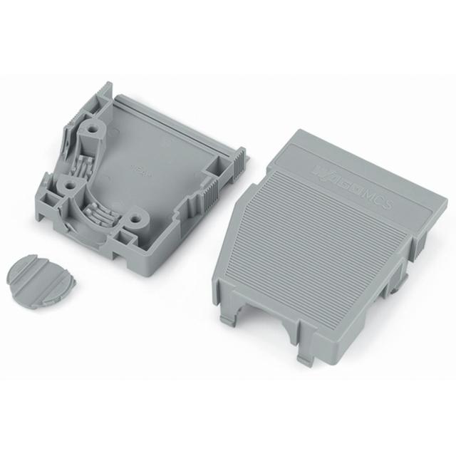 obudowa zabezpieczająca przewody 6-bieg. szara raster 5 mm