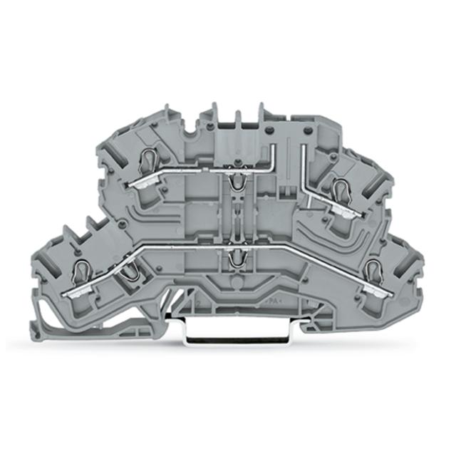 dwupiętrowa złączka przelotowa kolor obudowy szary