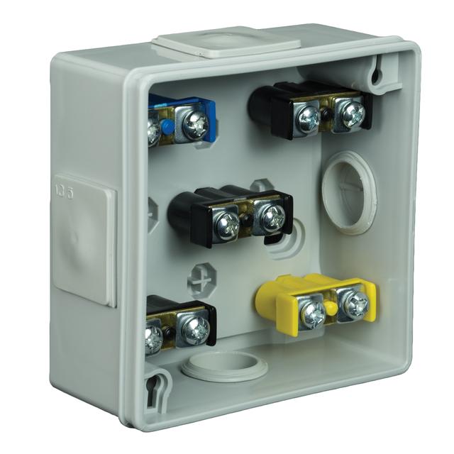 VP-01 Puszka n/t 86x86x40mm IP55 4-wl klik dł.gum. z zac popiel VP 001-53 61.106 OPATÓWEK