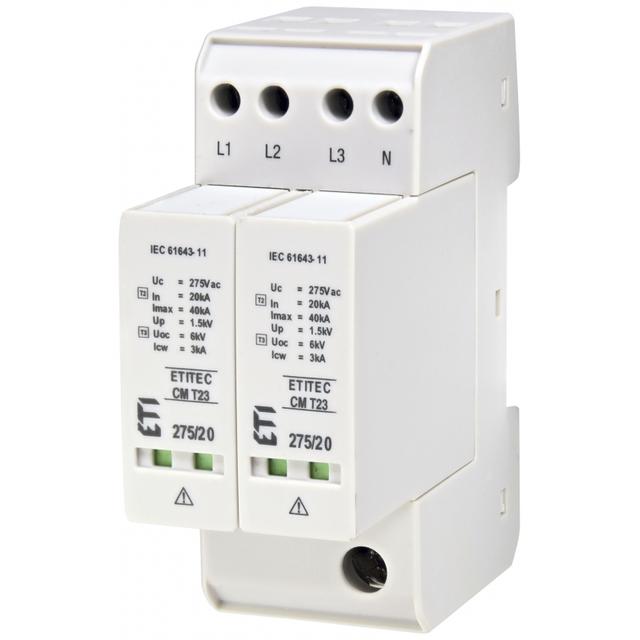 Ogranicznik przepięć T2+T3 (C+D) TEC CM T23 275/20 4+0   002440652 ETI