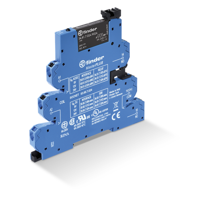 Przekaźnik interfejsowy serii 39: 1Z 2A 24V DC 39.60.7.024.8240 /10szt./ FINDER