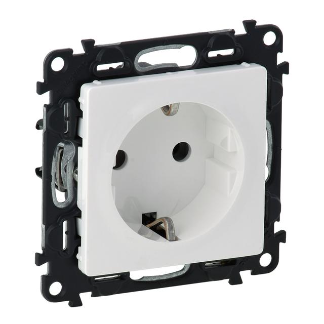VALENA LIFE GNIAZDO 2 P+Z Z PRZESŁONĄ BIAŁE 16 A – 250 V~, Legrand