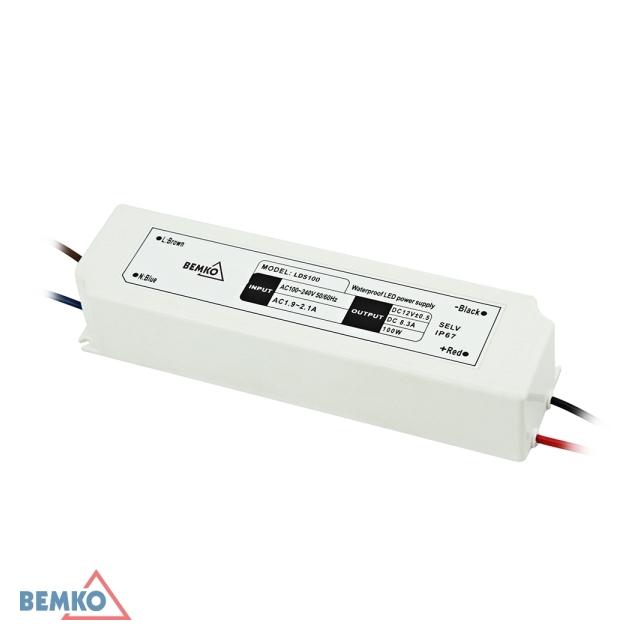 ZASILACZ ELEKTRONICZNY LED HERMETYCZNY IP67 12V 100W