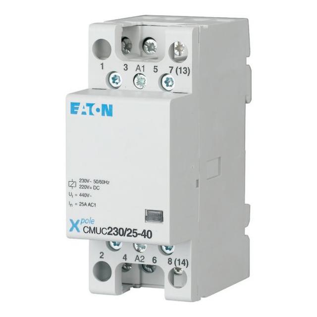 CMUC230/25-04 Stycznik instalacyjny z cewką AC/DC 137405 EATON