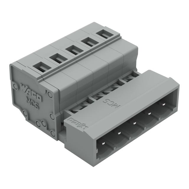 MCS-MIDI Classic wtyk 5-bieg. szary raster 5 mm /50szt./ WAGO
