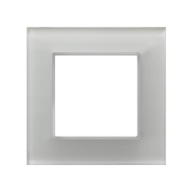 ARIA Ramka pojedyncza - kolor białe szkło