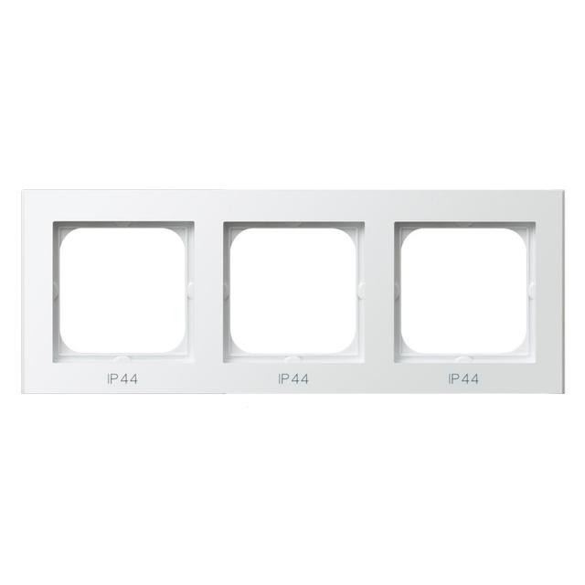 SONATA Ramka potrójna do łączników IP-44 - kolor biały mat